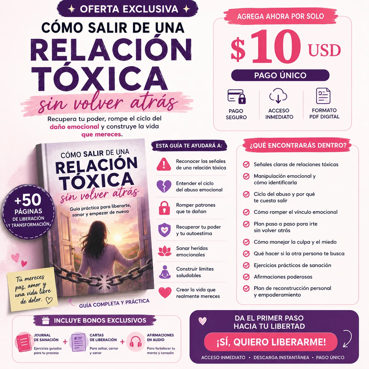 Guía: Cómo salir de una relación tóxica sin volver atrás