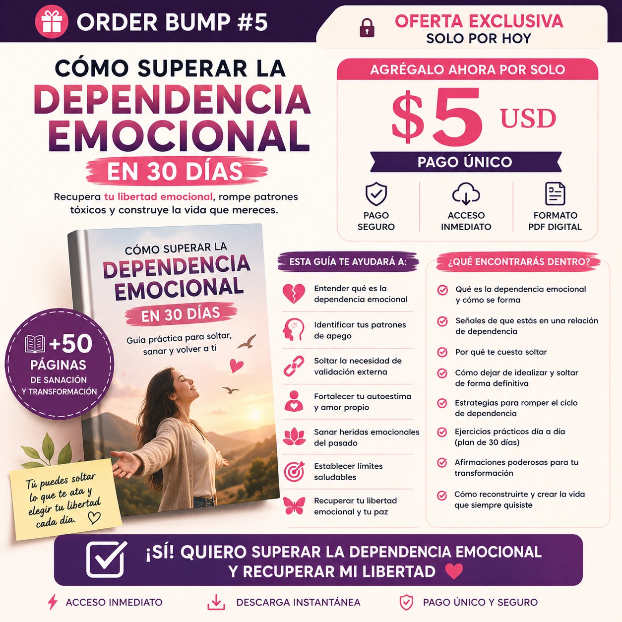 Guía: Como superar la dependencia emocional en 30 Días