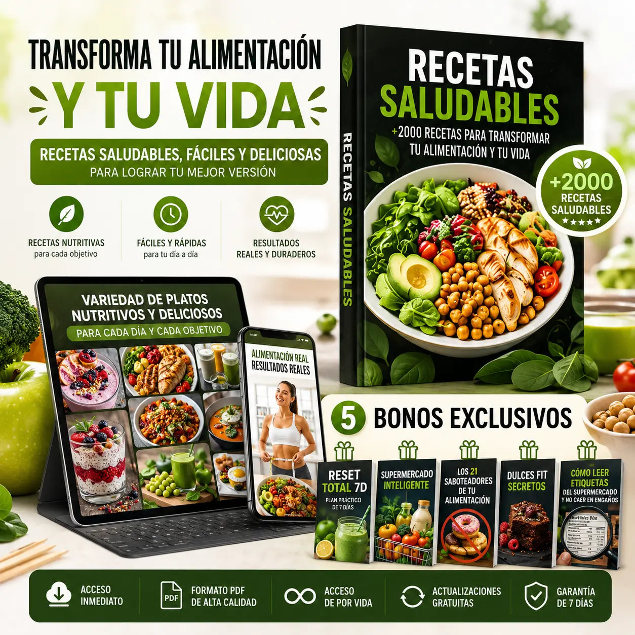 +2000 Recetas Saludables