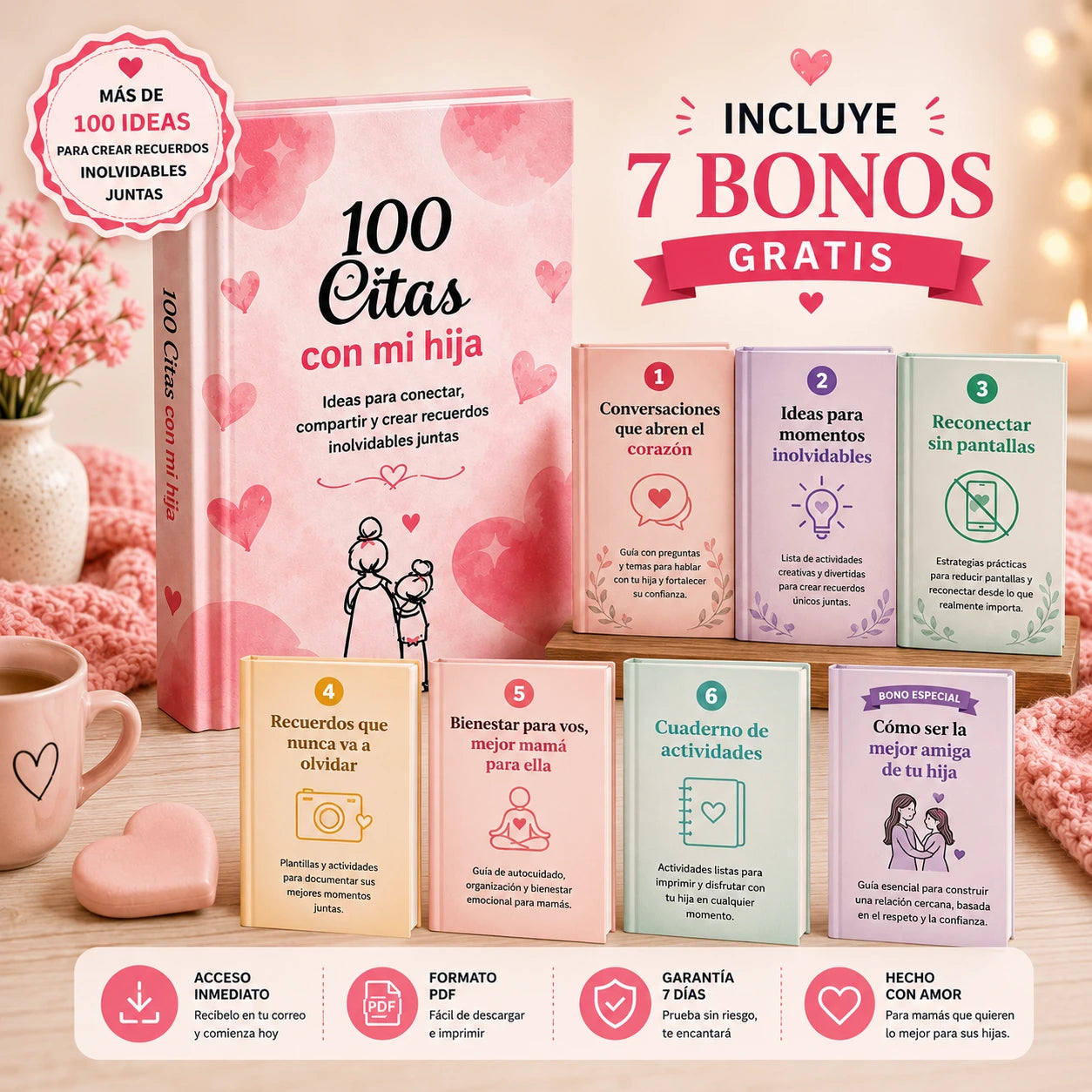 Ebook 100 Citas con mi Hija + 7 Bonos