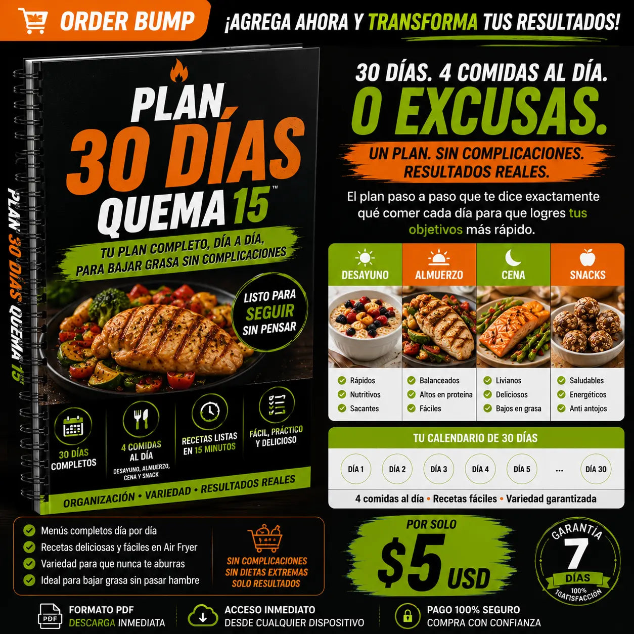 PLAN 30 DIAS QUEMA GRASA