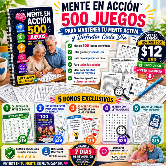 MENTE EN ACCION + 5 BONOS