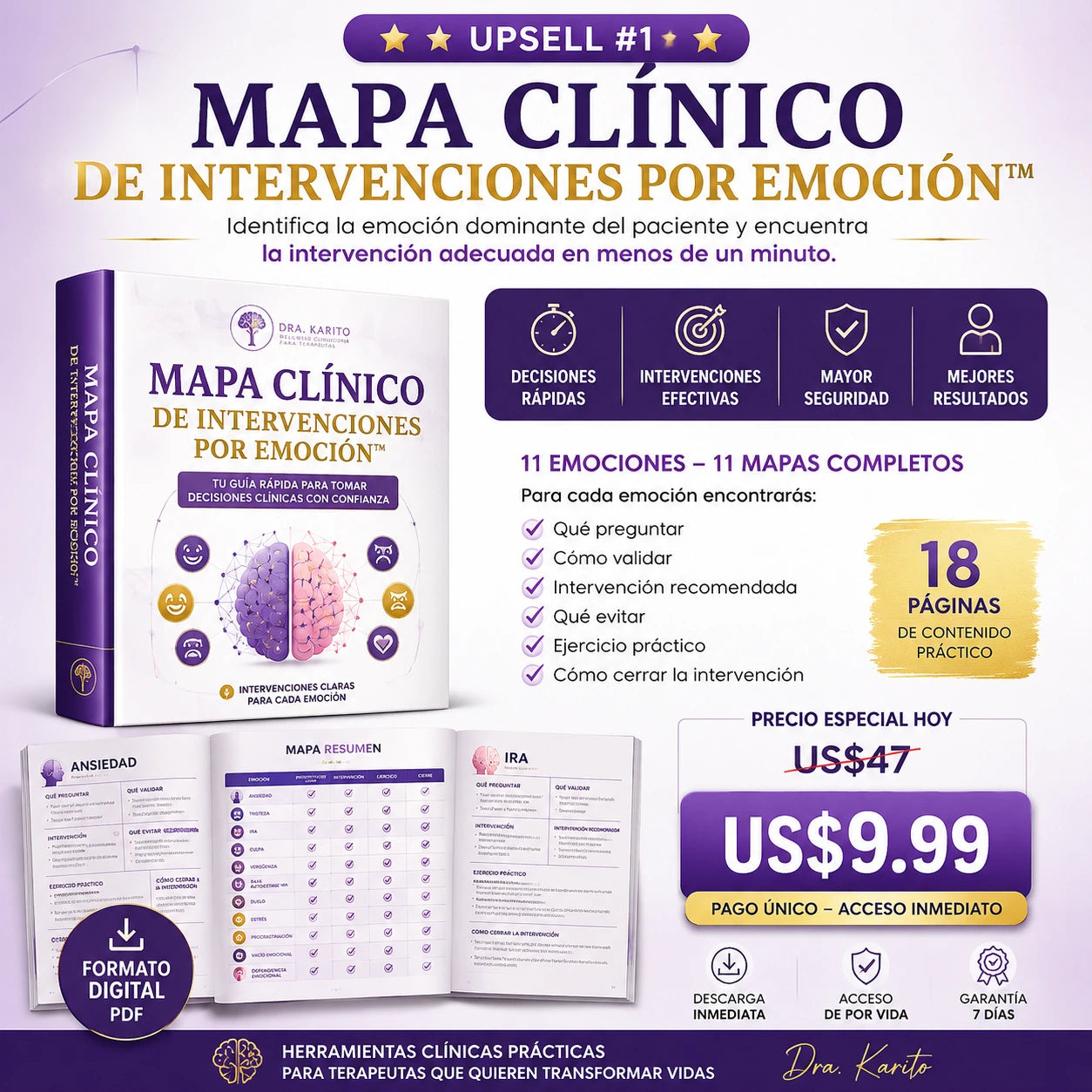 MAPA CLÍNICO DE INTERVENCIONES POR EMOCIÓN